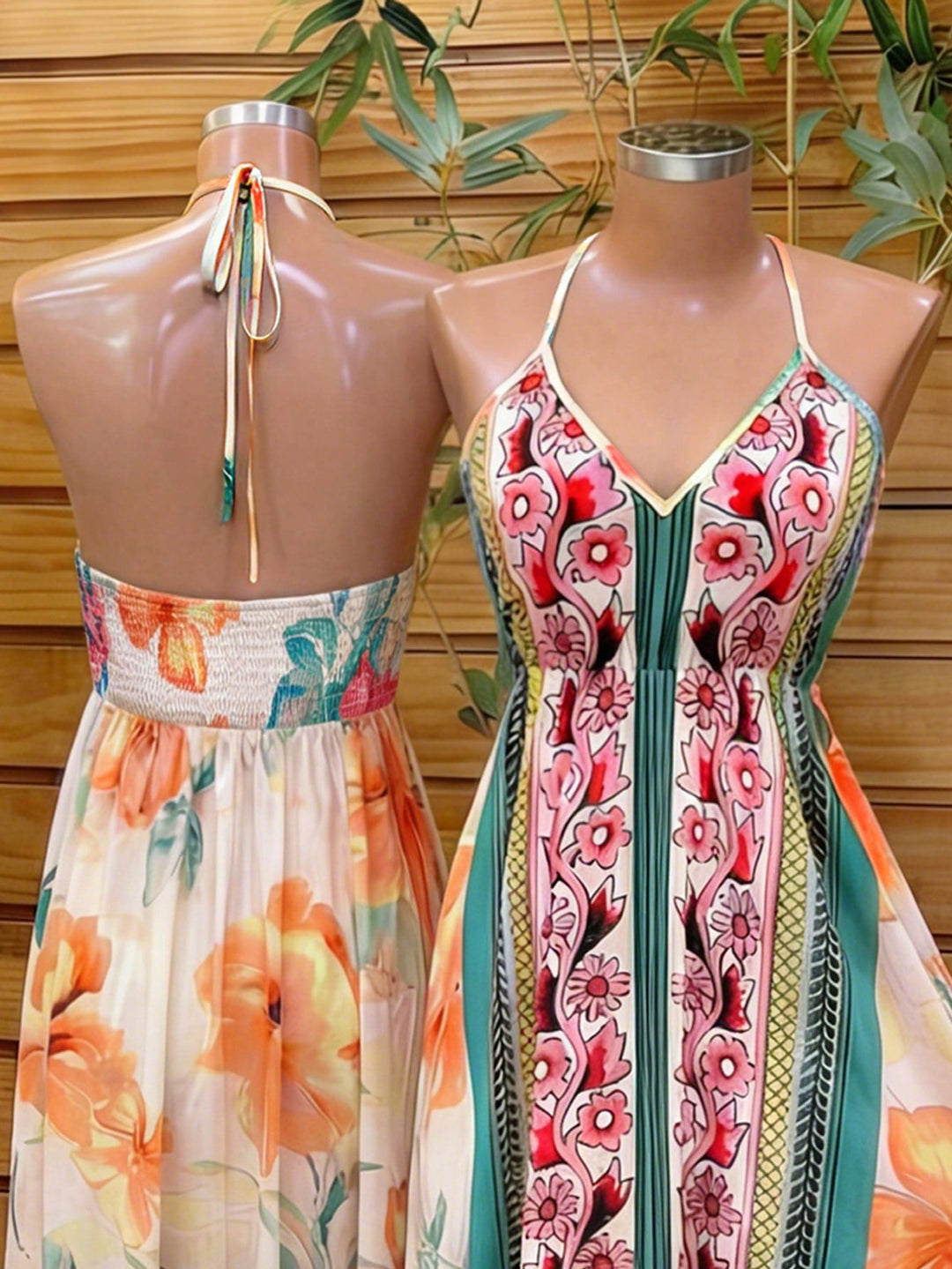 Rochie maxi SHEIN, mix culori