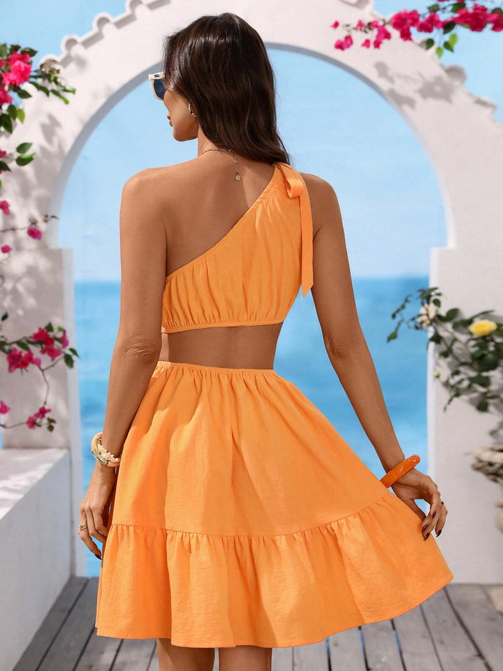 Rochie mini SHEIN, portocaliu