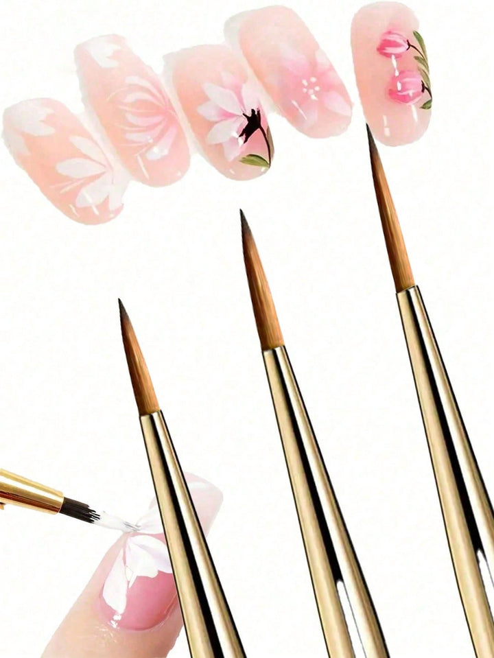 Pensulă pentru nail art SHEIN, mix culori