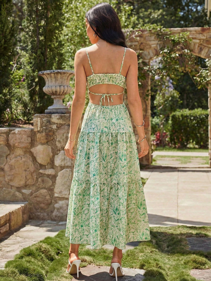 Rochie maxi SHEIN, verde