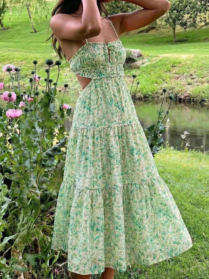 Rochie maxi SHEIN, verde