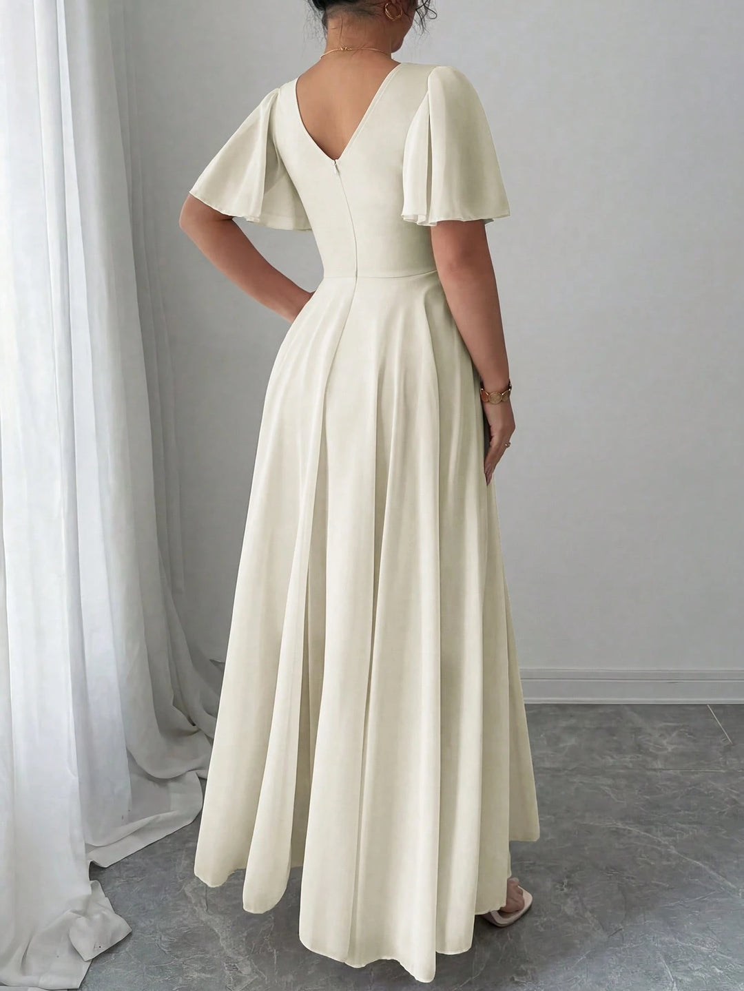 Rochie maxi SHEIN, bej