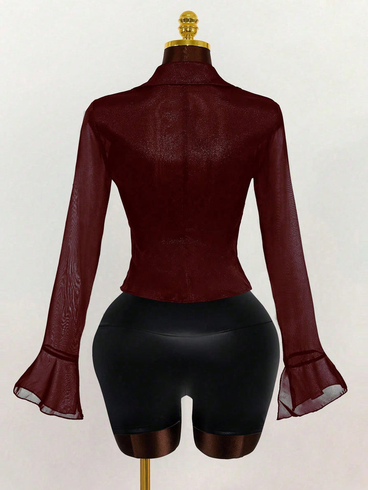 Top SHEIN, vișiniu