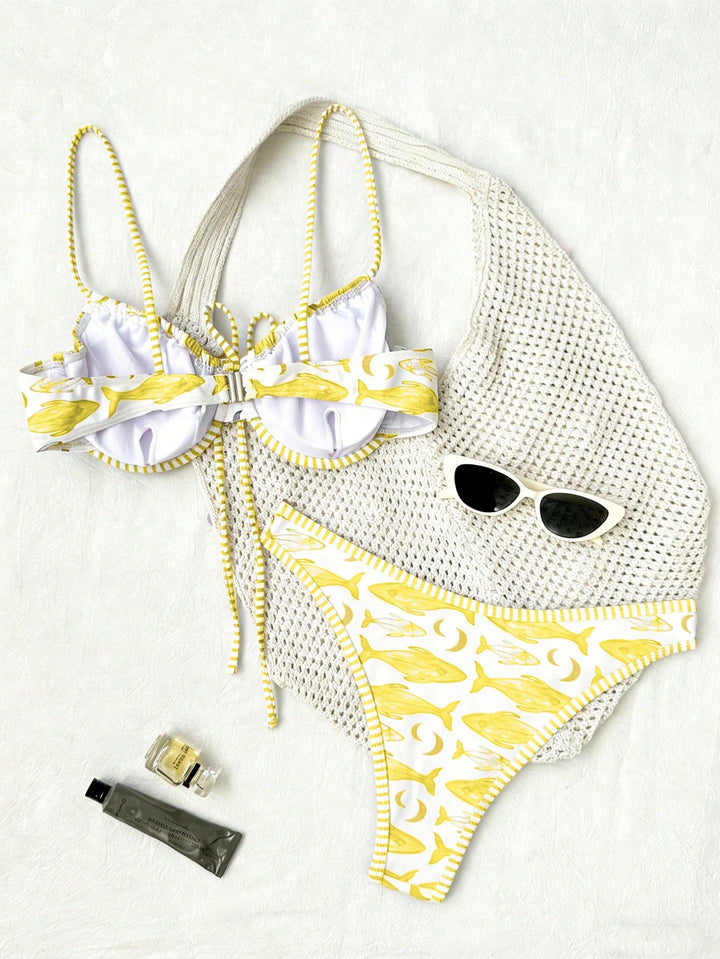 Set bikini SHEIN, mix culori
