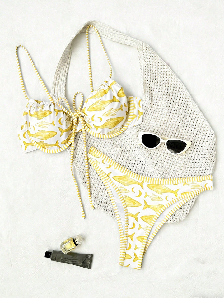 Set bikini SHEIN, mix culori