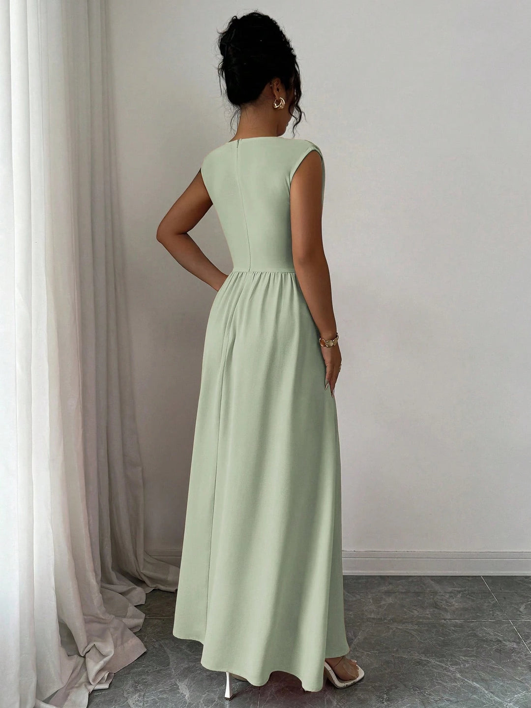 Rochie maxi SHEIN, verde