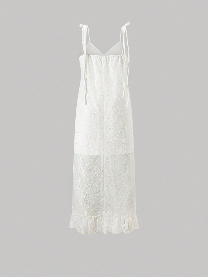 Rochie maxi SHEIN, alb