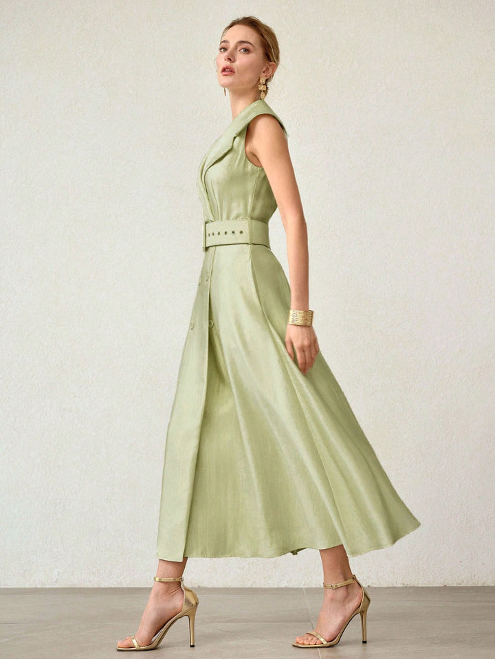 Rochie maxi SHEIN, verde