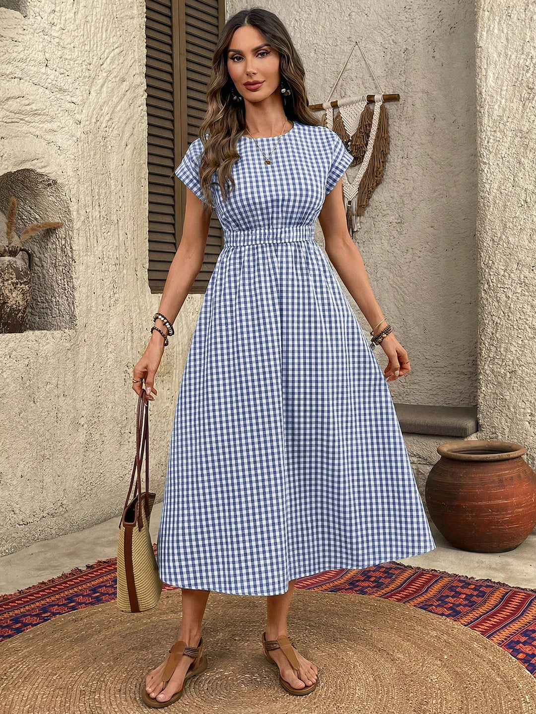 Rochie maxi SHEIN, albastru
