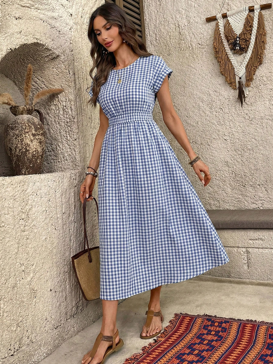 Rochie maxi SHEIN, albastru