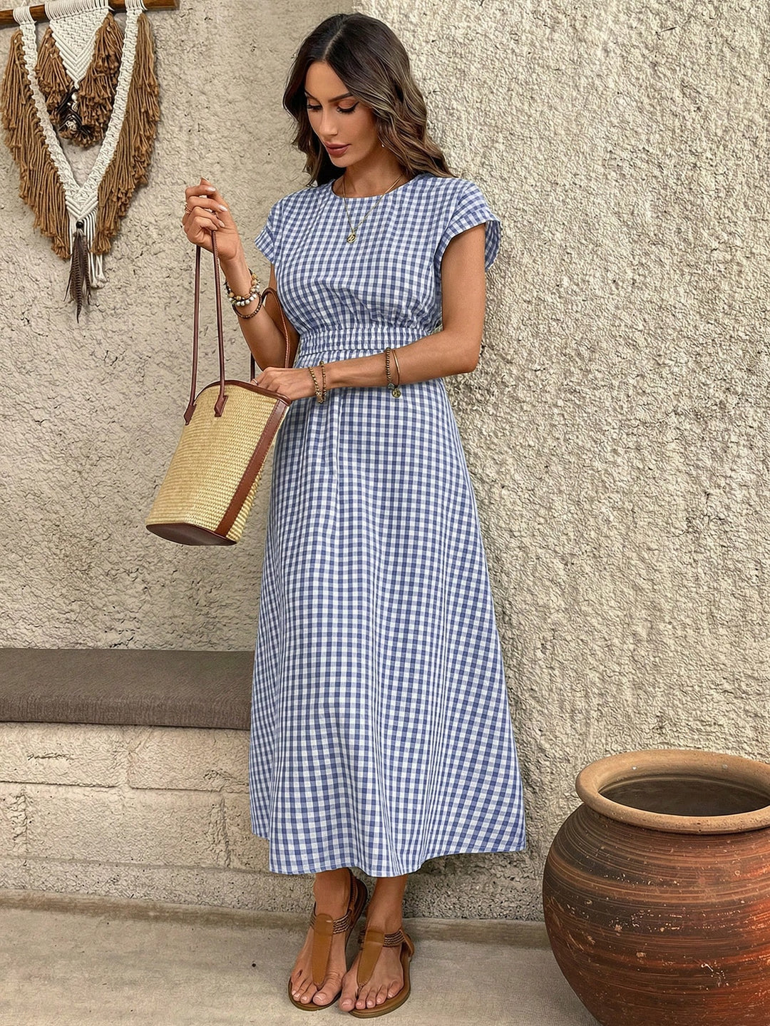 Rochie maxi SHEIN, albastru