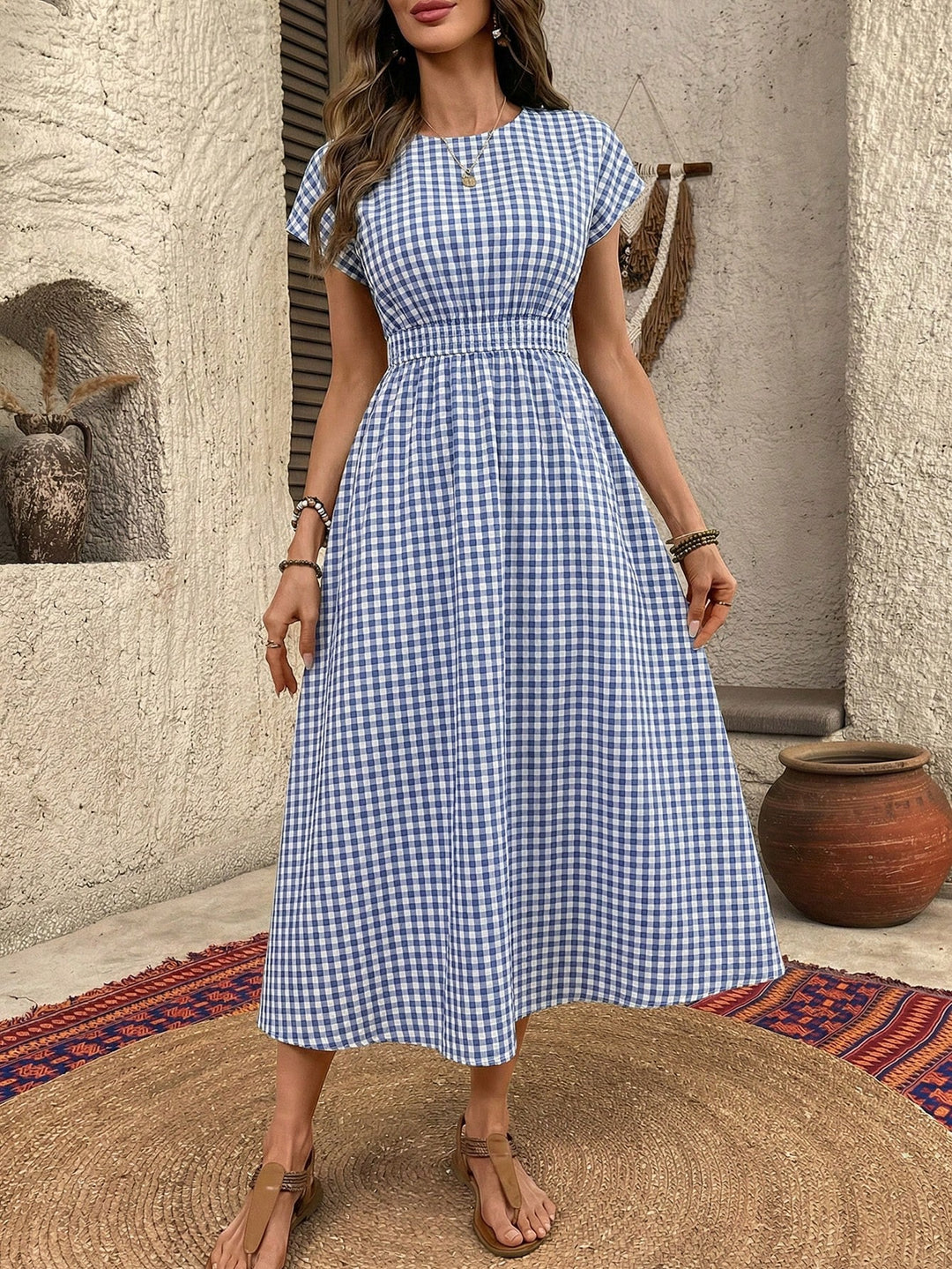 Rochie maxi SHEIN, albastru