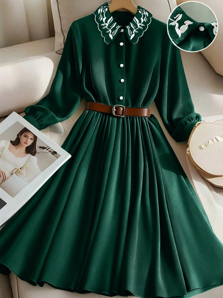 Rochie midi SHEIN, verde