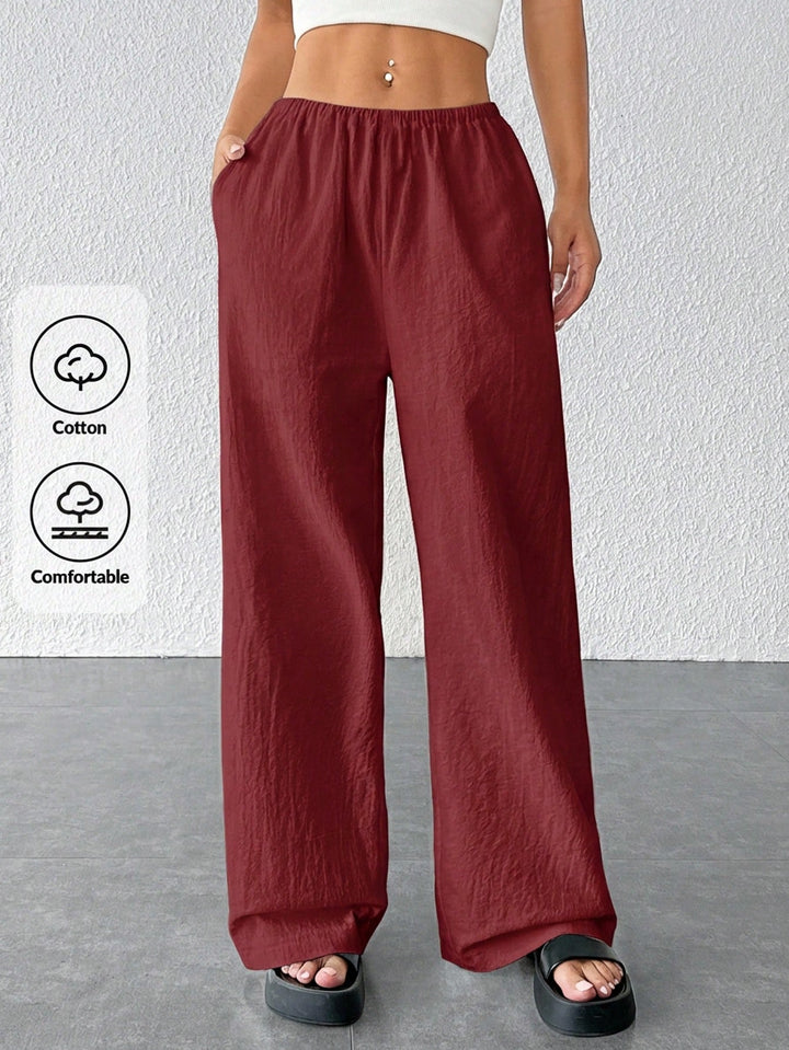 Pantaloni SHEIN, vișiniu