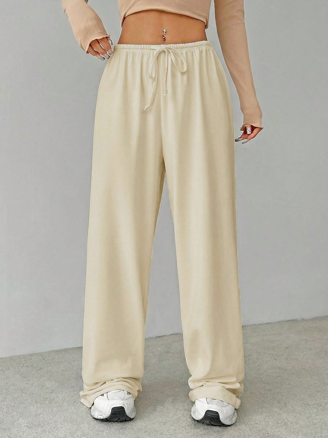 Pantaloni SHEIN, crem