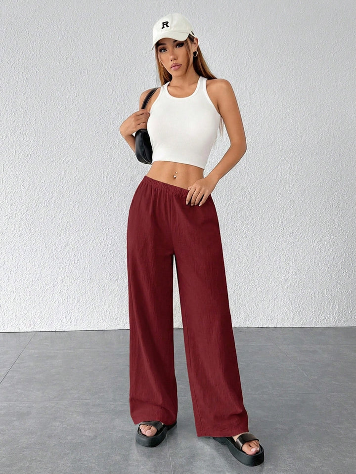 Pantaloni SHEIN, vișiniu