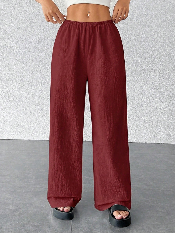 Pantaloni SHEIN, vișiniu
