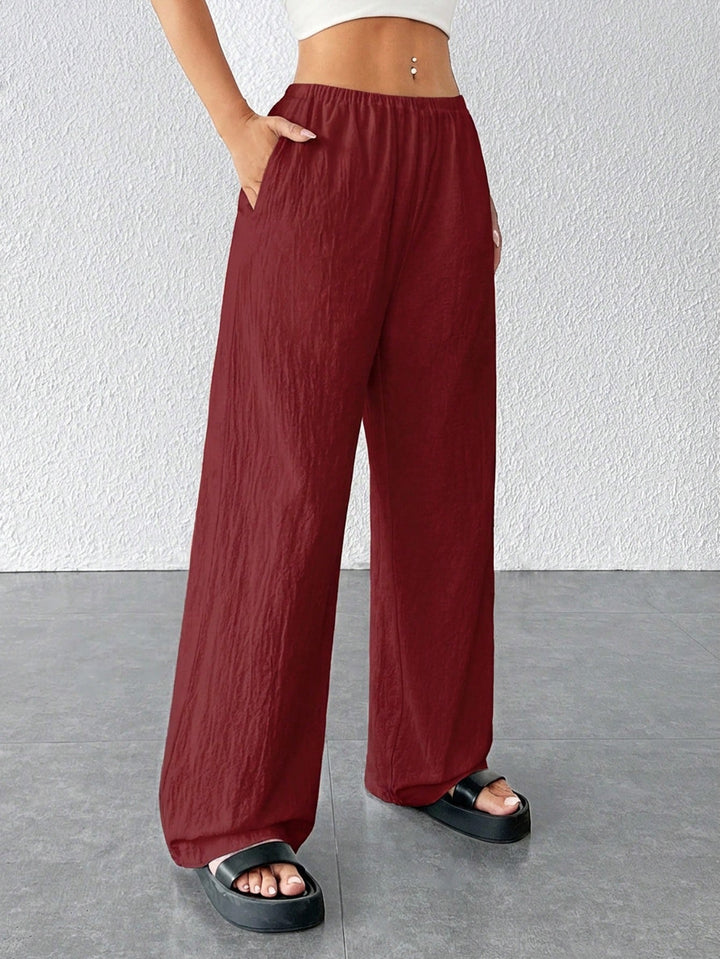 Pantaloni SHEIN, vișiniu