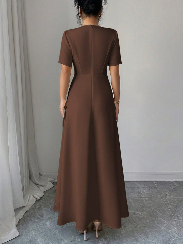 Rochie maxi SHEIN, maro