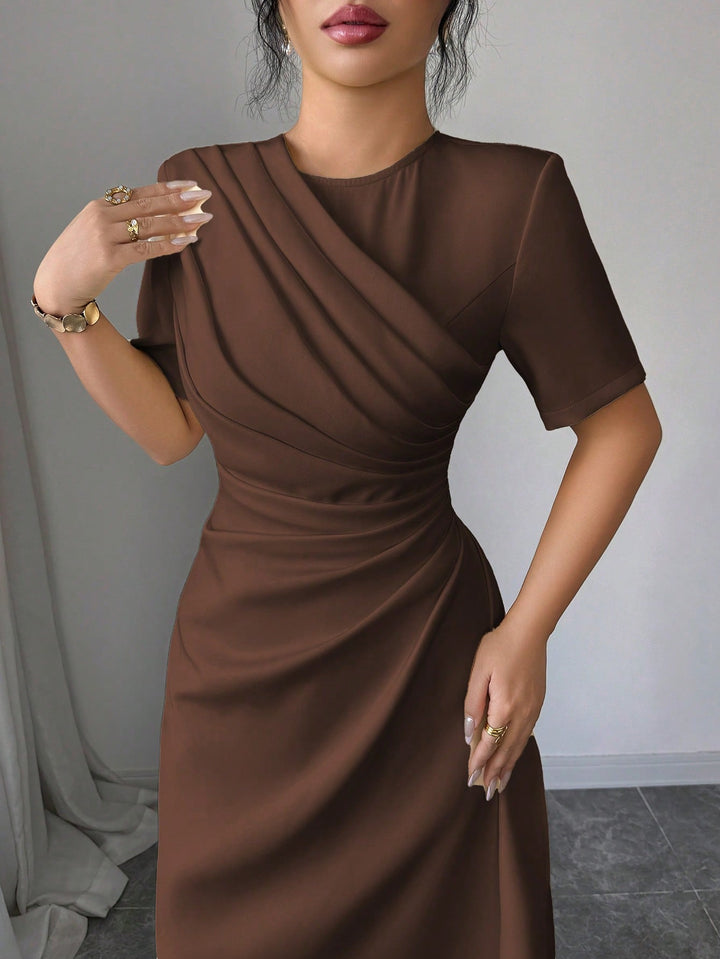 Rochie maxi SHEIN, maro