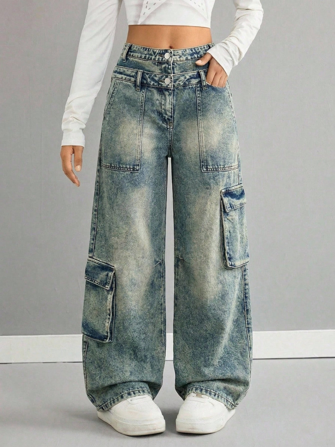 Jeans SHEIN, albastru