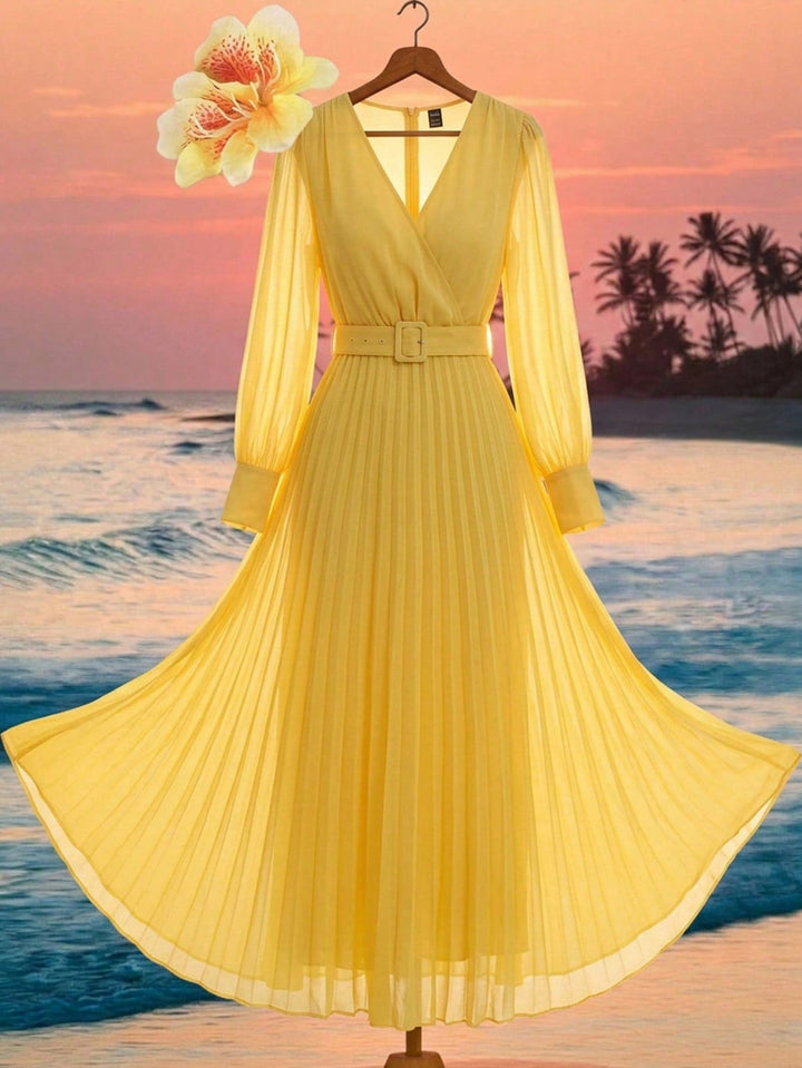 Rochie maxi SHEIN, galben