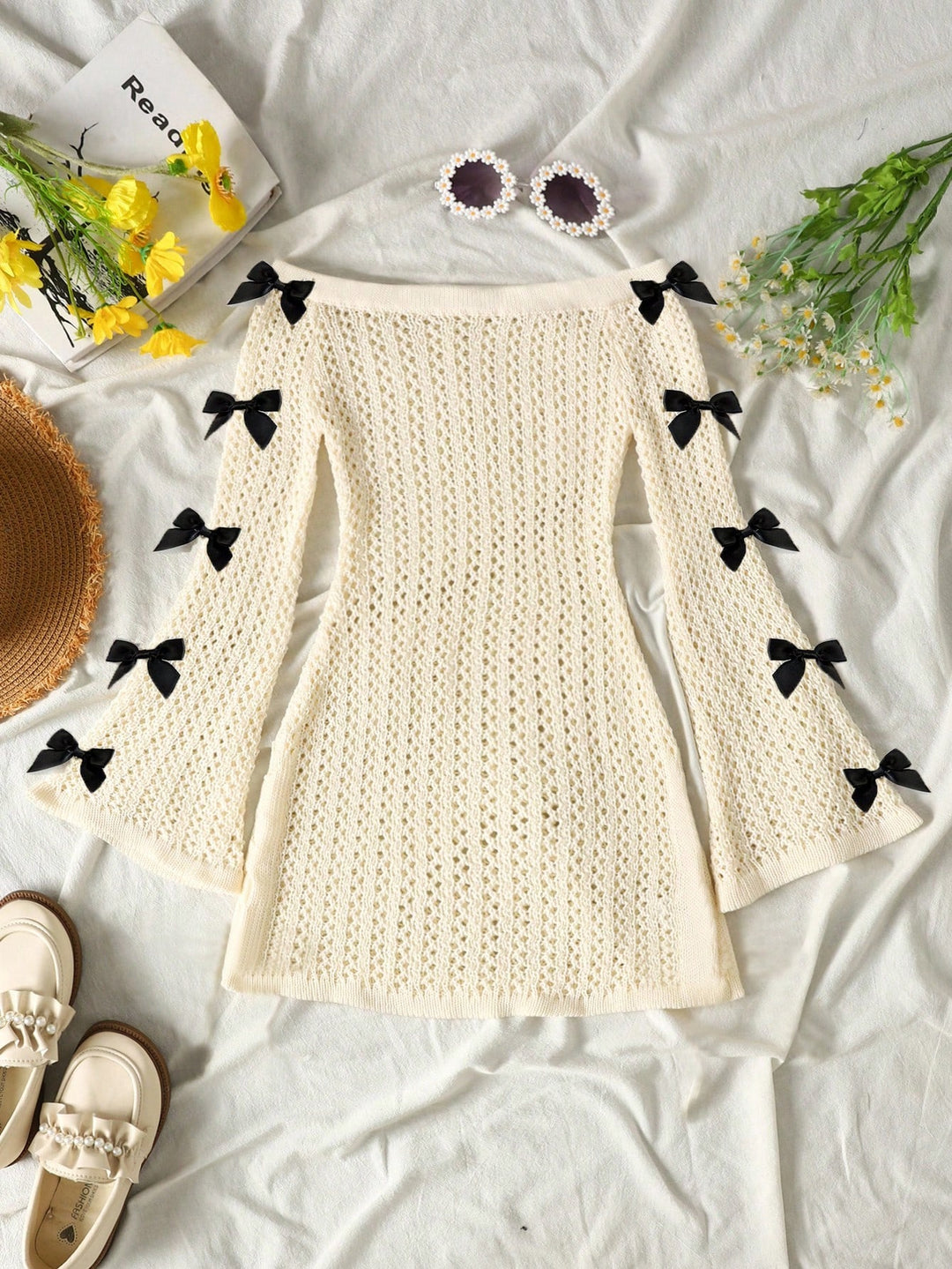 Rochie mini SHEIN, cream