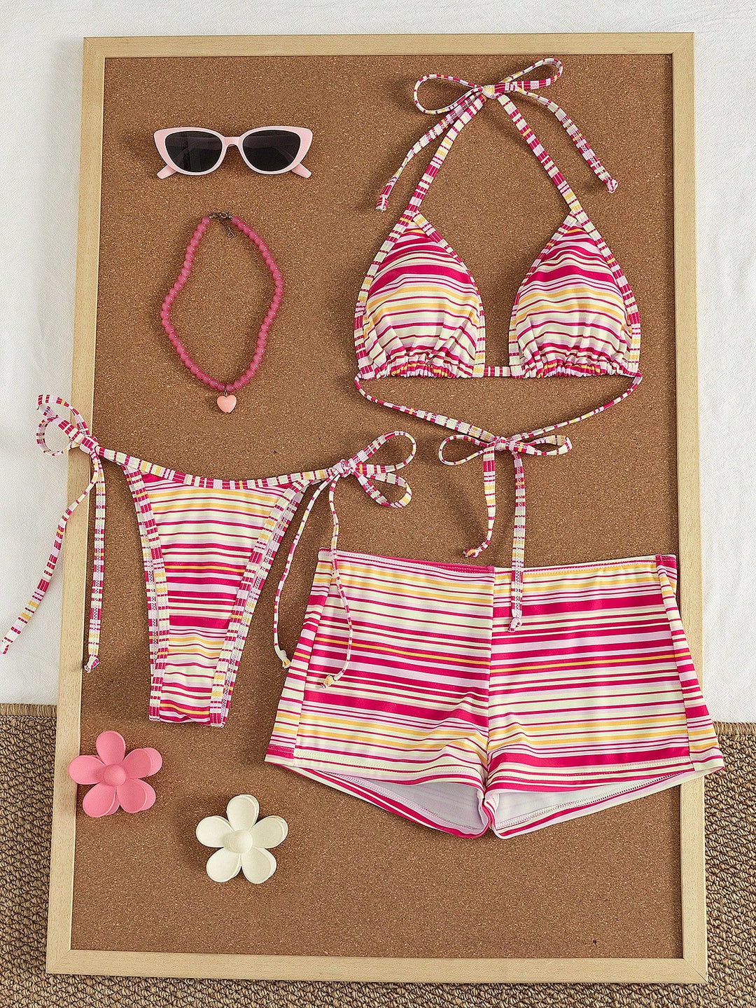 Set bikini SHEIN, mix culori