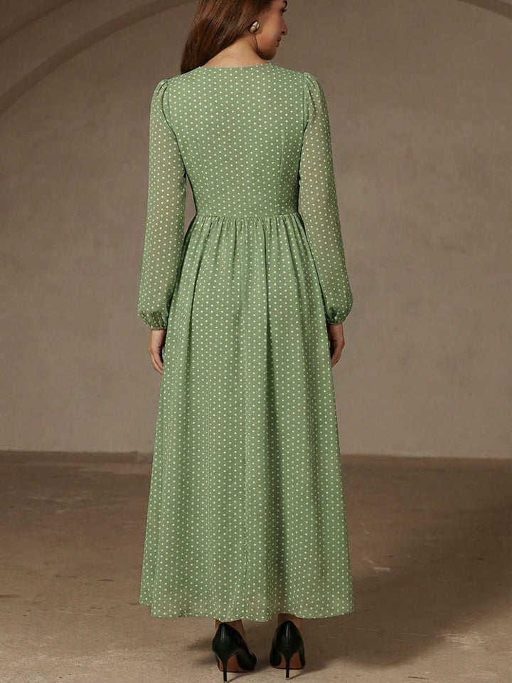 Rochie maxi SHEIN, verde