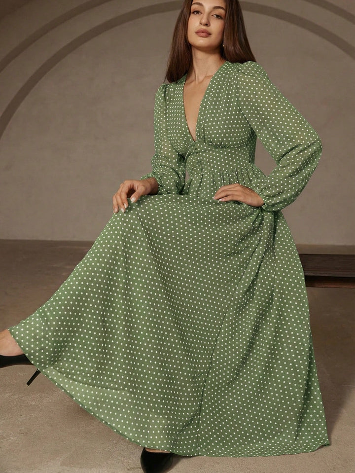 Rochie maxi SHEIN, verde
