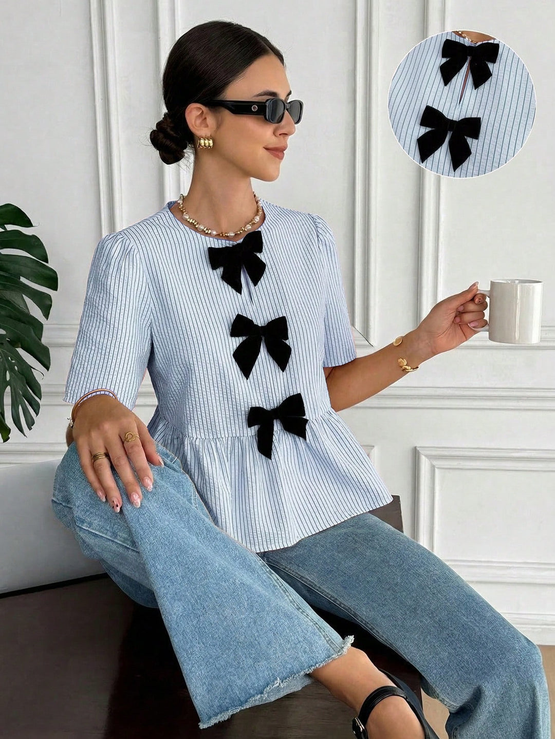 Bluza SHEIN, albastru