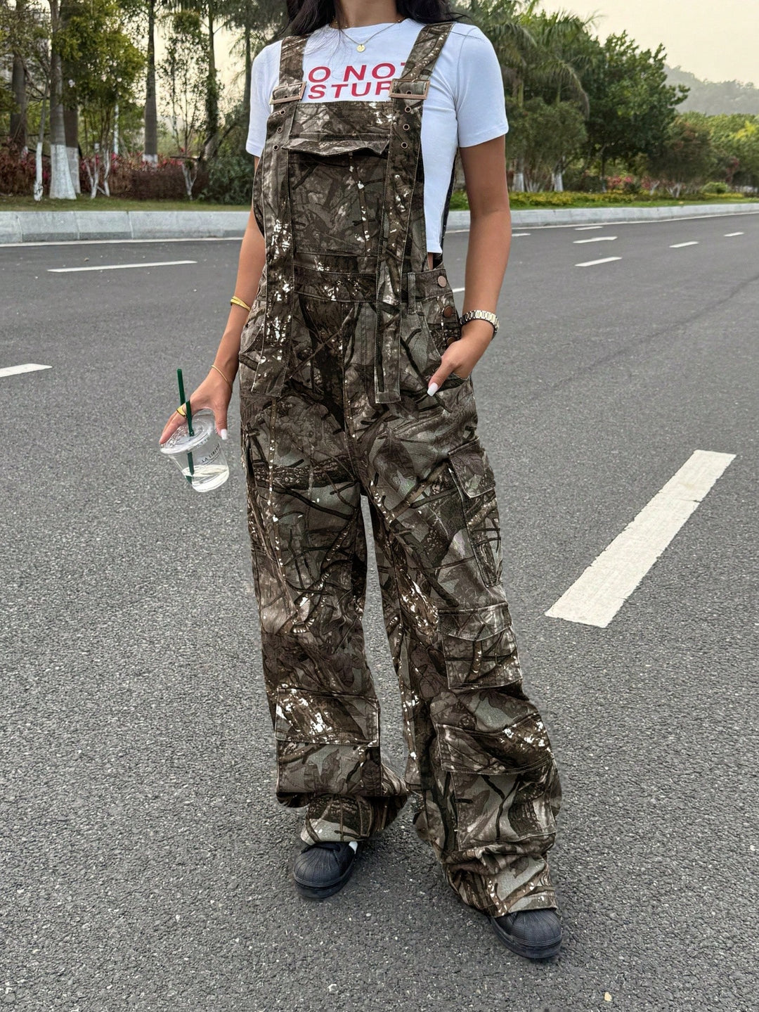 Salopetă SHEIN, kaki