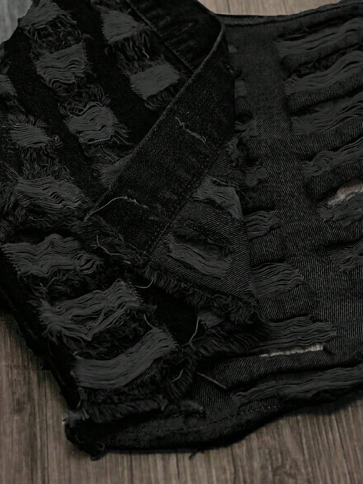 Jachetă denim SHEIN, negru