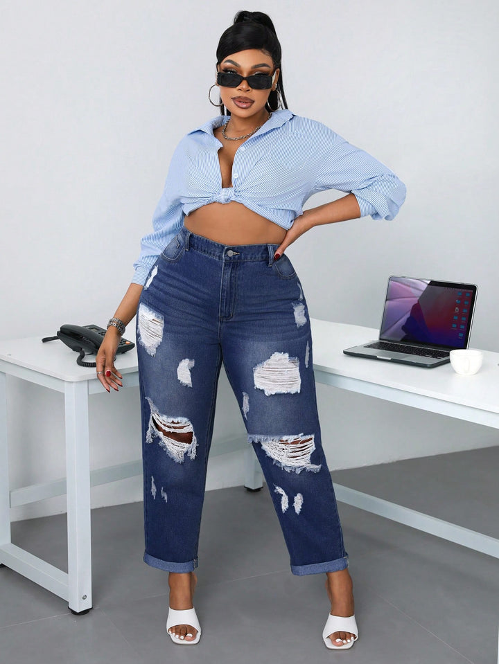 Jeans SHEIN, albastru