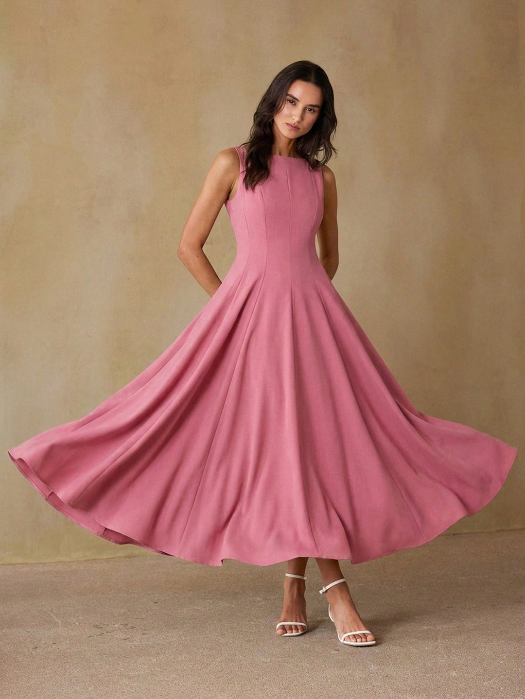 Rochie maxi SHEIN, roz