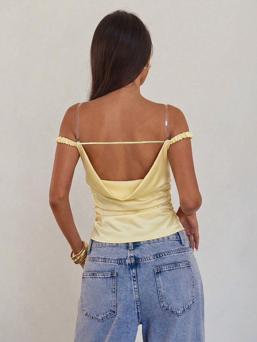 Top SHEIN, galben