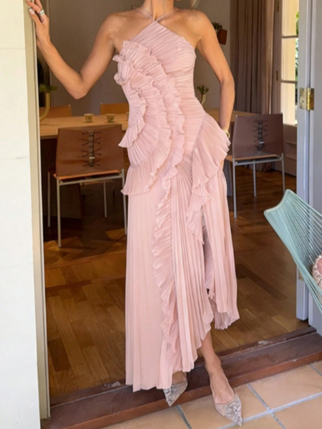 Rochie maxi SHEIN, roz