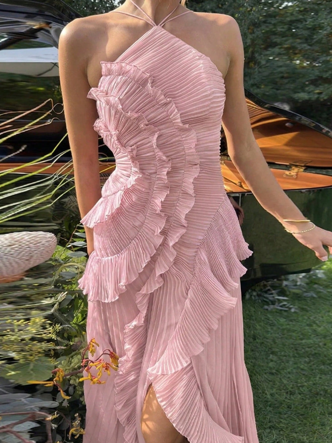 Rochie maxi SHEIN, roz