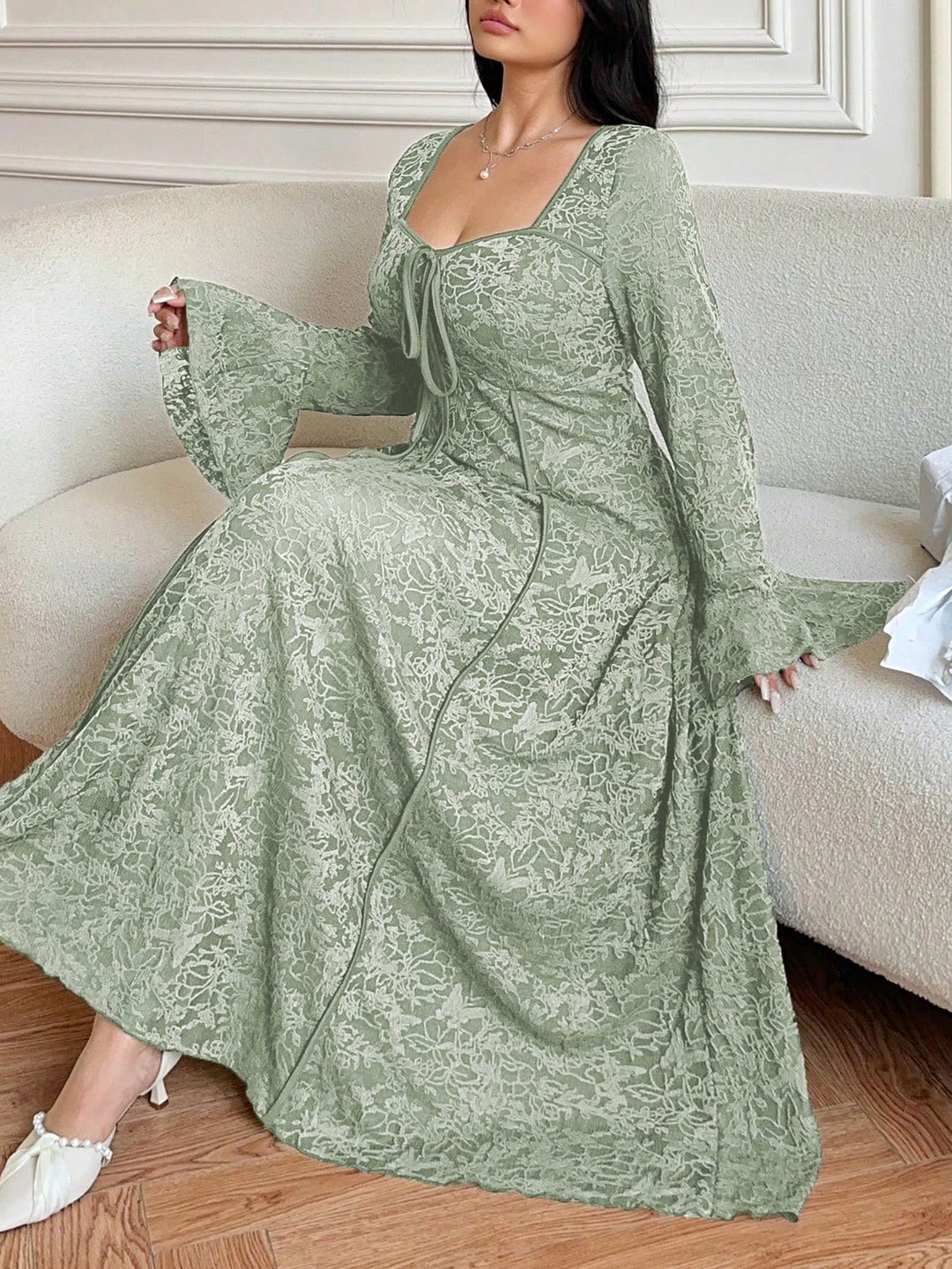 Rochie SHEIN, kaki
