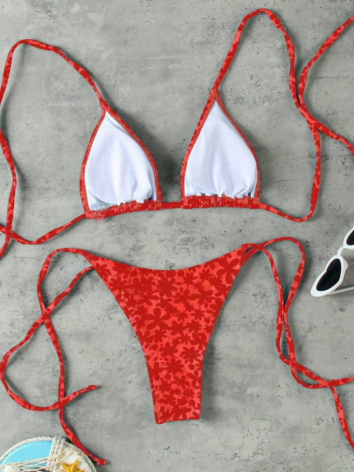 Costum de baie SHEIN, cărămiziu