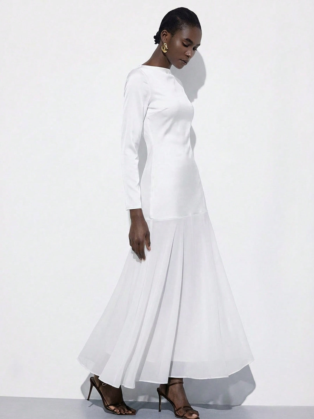 Rochie maxi SHEIN, alb