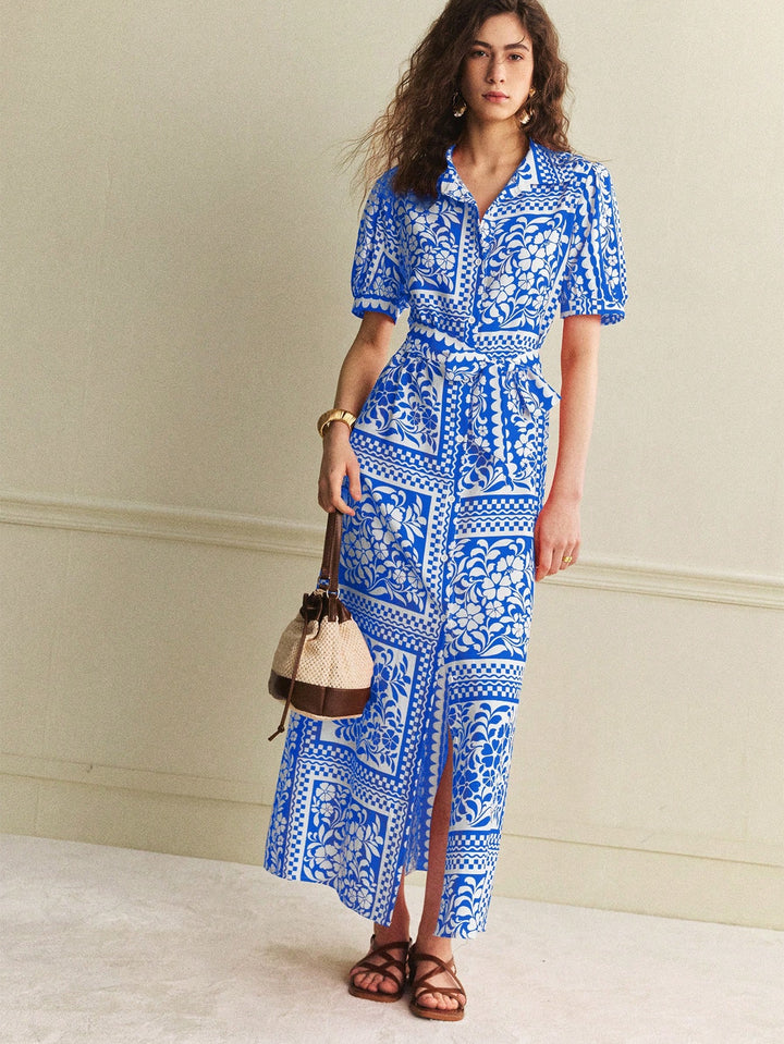 Rochie maxi SHEIN, albastru