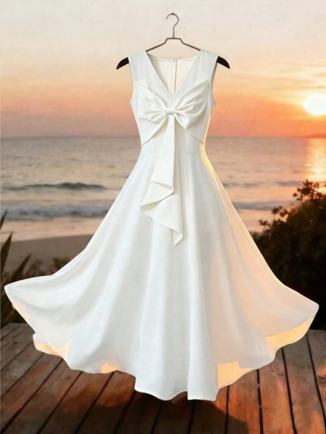 Rochie midi SHEIN, alb