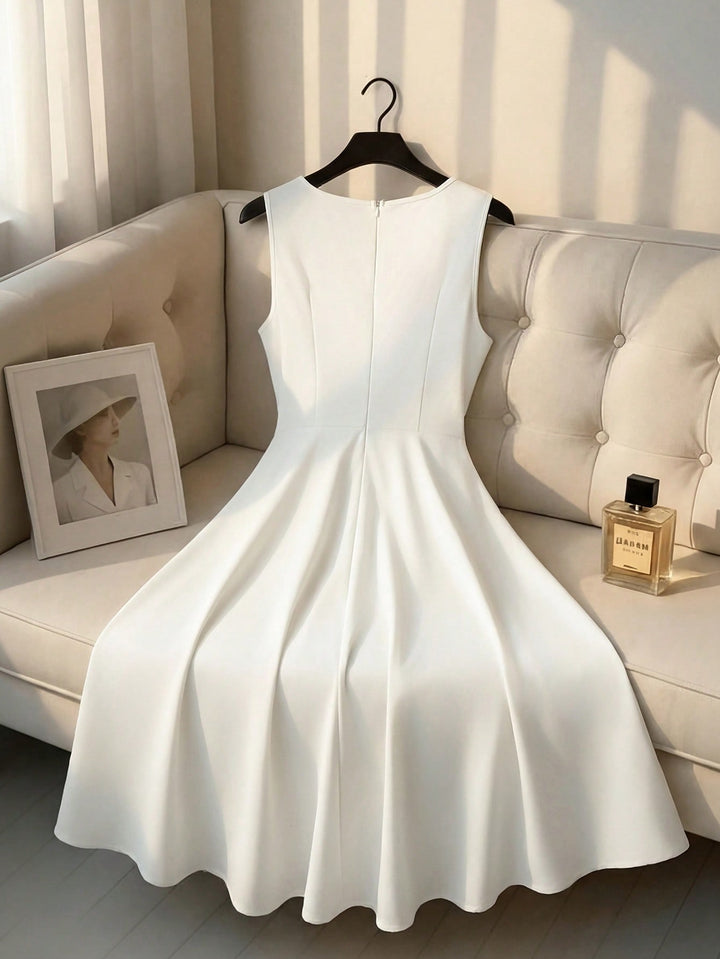 Rochie midi SHEIN, alb