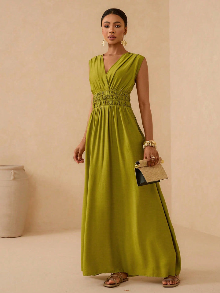 Rochie maxi SHEIN, verde