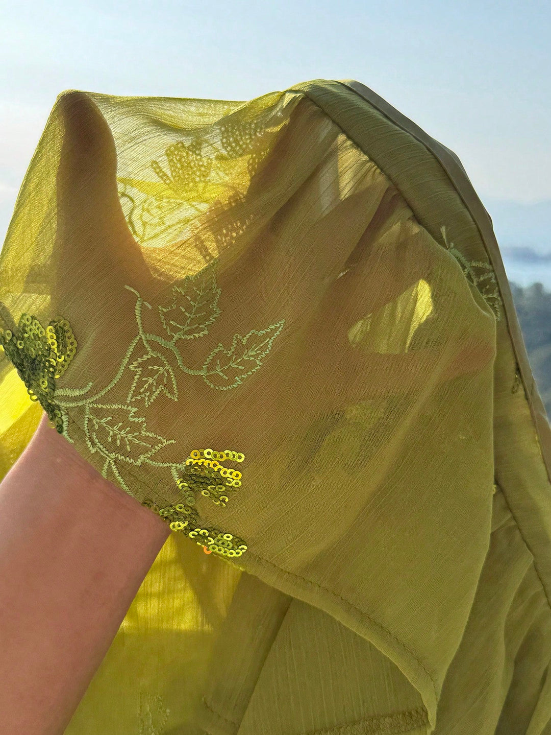 Fustă maxi SHEIN, verde