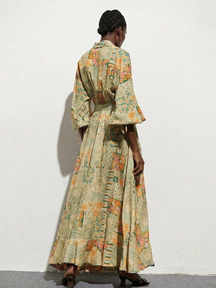 Rochie maxi SHEIN, mix culori