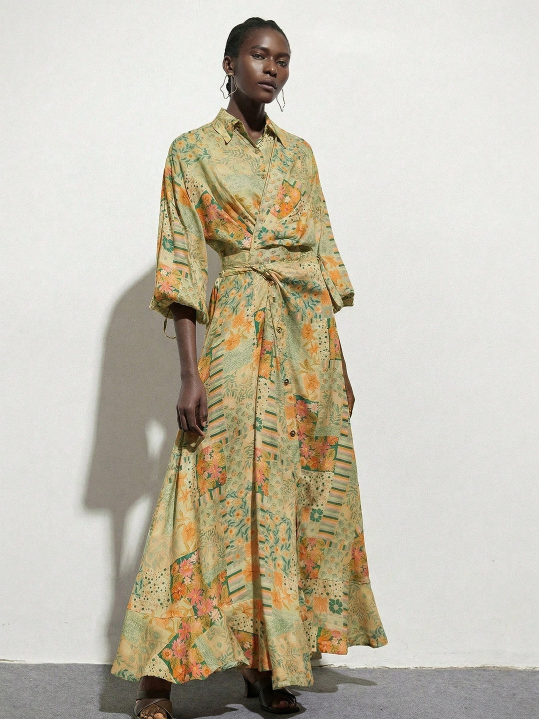 Rochie maxi SHEIN, mix culori