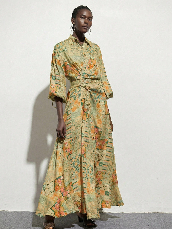 Rochie maxi SHEIN, mix culori
