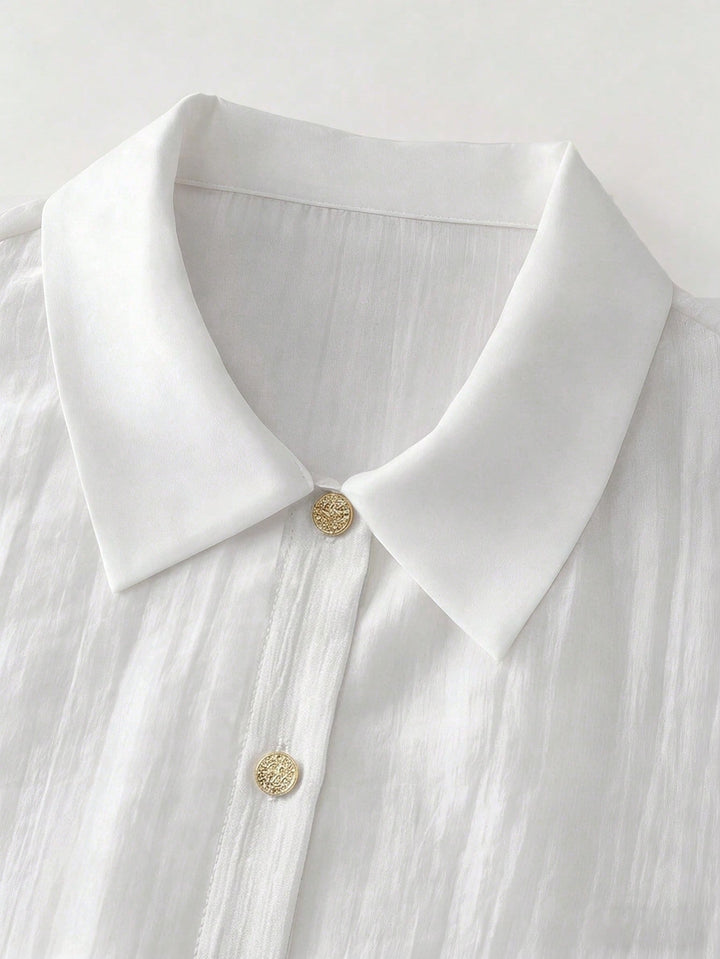 Camasa polo SHEIN, alb